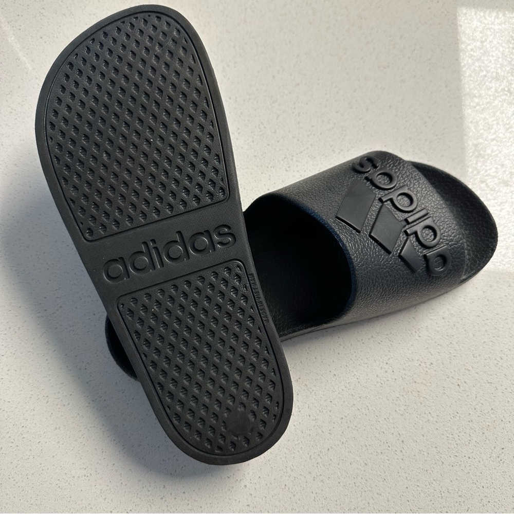 Adidas Black Slide Sandals - Picture 7 of 8